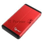 Внешний корпус 2.5"" Gembird EE2-U3S-2, красный, USB 3.0, SATA