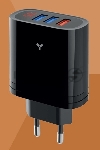 Сетевое зарядное устройство Accesstyle Topaz 30W3A Black