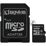 Флеш карта microSDHC 32GB  Class10 Kingston <SDCS2/32GB> Class10 UHS-I Canvas Select up to 100MB/s с адапт.