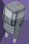 Сетевое зарядное устройство Accesstyle Grape 20WC Black Grey