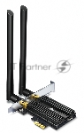 Адаптер 11AX 3000Mbps dual-band PCI-E adapter, 2402Mbps at 5G and 574Mbps at 2.4G, support Bluetooth 5.0, WPA2 encryption, two external Antennas.