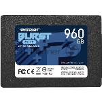 Накопитель SSD Patriot Burst Elite 960GB, SATA 2.5", PBE960GS25SSDR, 450/320, RET