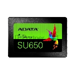 Накопитель SSD ADATA 256GB SU650 <ASU650SS-256GT-R> 2.5" (SATA3, up to 520/450MBs, 3D NAND, 140TBW)