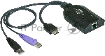 Модуль удлинителя, HDMI+KBD+MOUSE USB,  50 метр., для подкл. комплекта перключат. KN2124v/2140v/4124v/4140v/2116A/2132/4116/4132; KM0532/0932/0032, макс.разреш. 1600х1200, RJ45+HD-DP+USB A-тип, Female+2xMale, без Б.П., (DDC2B) HDMI USB Virtual Media KVM a