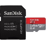 Флеш карта microSD 256GB SanDisk microSDXC Class 10 Ultra Android(SD адаптер) UHS-I A1 100MB/s