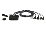 Переключатель KVM 2-Port USB FHD HDMI Cable KVM Switch