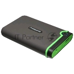 Внешний жесткий диск 1TB Transcend StoreJet 25M3G, 2.5", USB 3.1, резиновый противоударный, Милитари зеленый